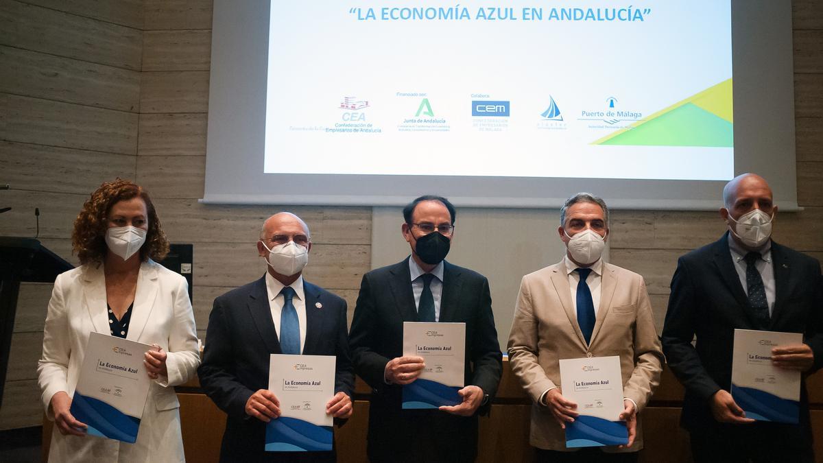 La presentación en Málaga del informe «La Economía Azul en Andalucía».