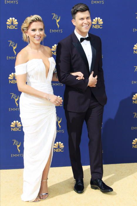 Scarlett Johansson y Colin Jost