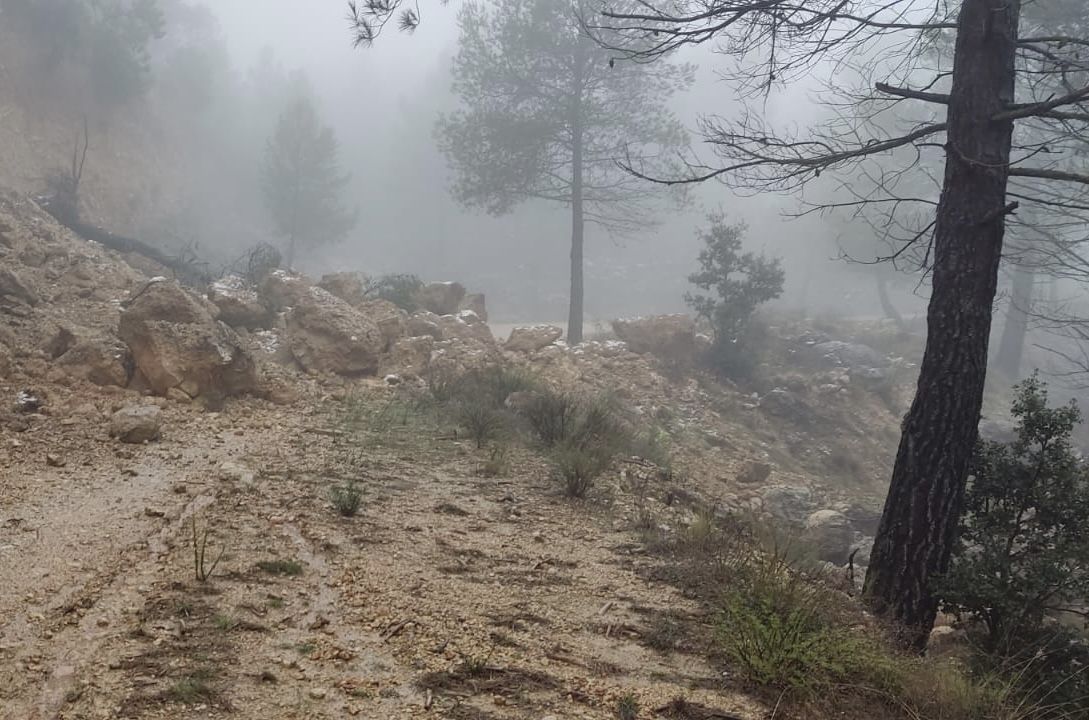 Nieva en Sierra Espuña en pleno mes de abril