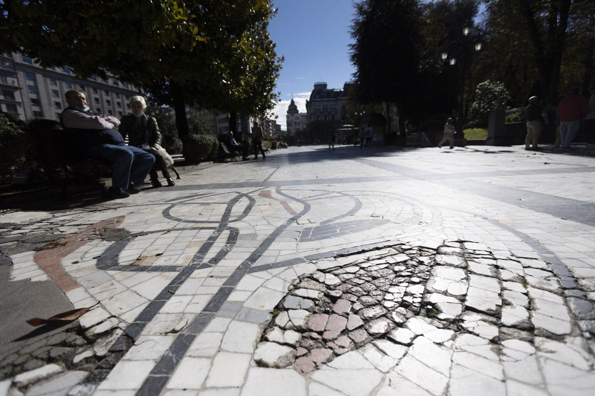 El paseo de los Álamos.