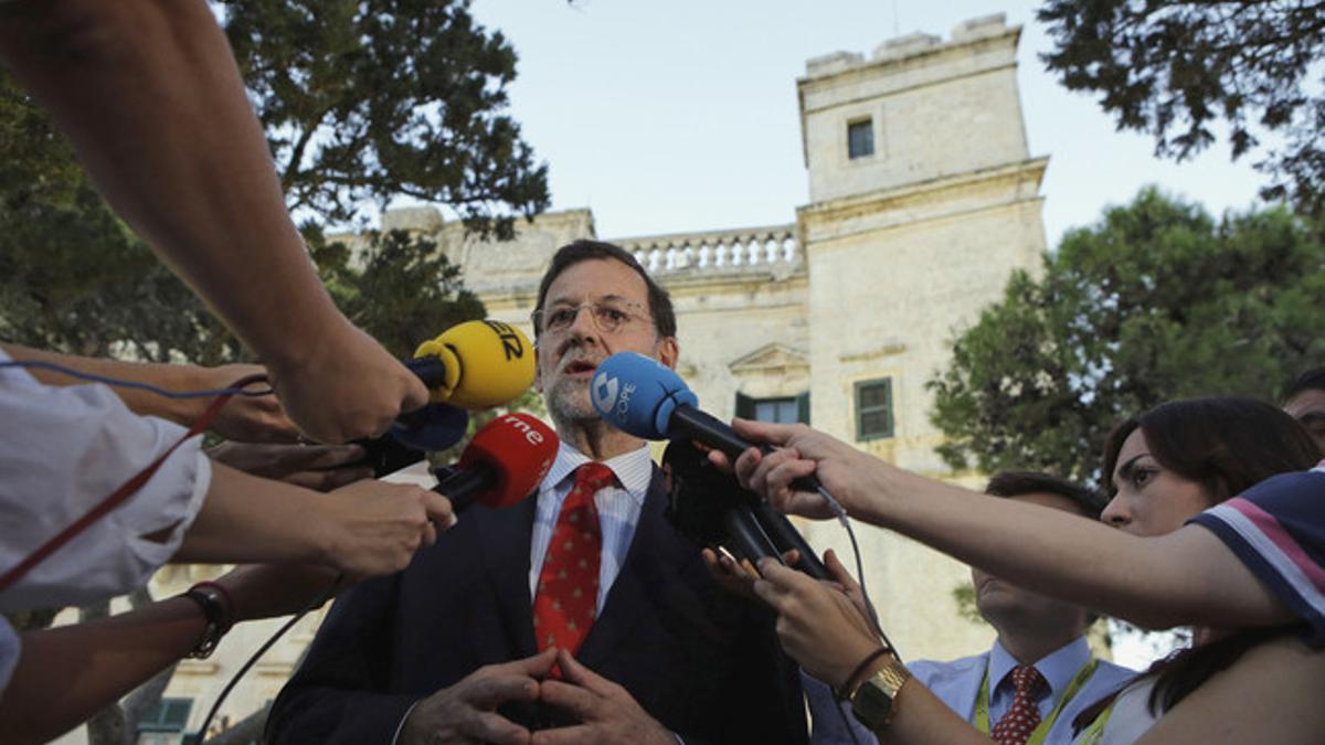 Mariano Rajoy, en la Valeta, Malta.