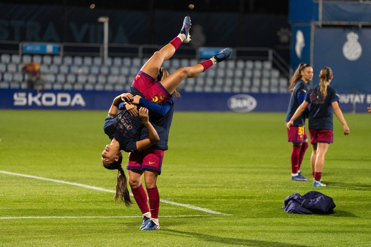 Partido de futbol femenino FC Barcelona vs Espanyol