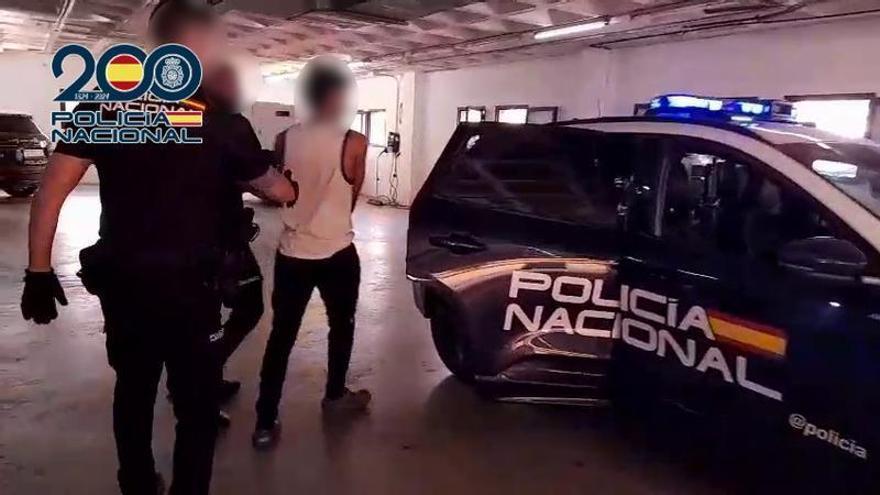 Así se llevó a cabo una de las detenciones por robo con violencia en Orihuela
