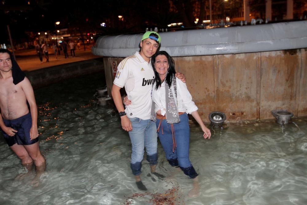 Celebración en Cartagena del triunfo del Madrid