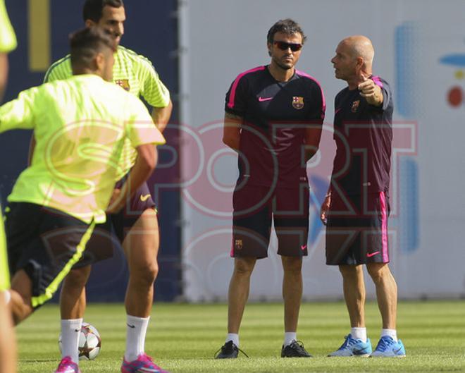 Las imágenes del entreno del Barça