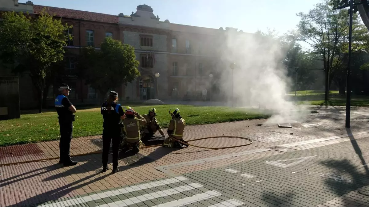 Alarma por el olor a humo en el entorno del Campus Viriato de Zamora