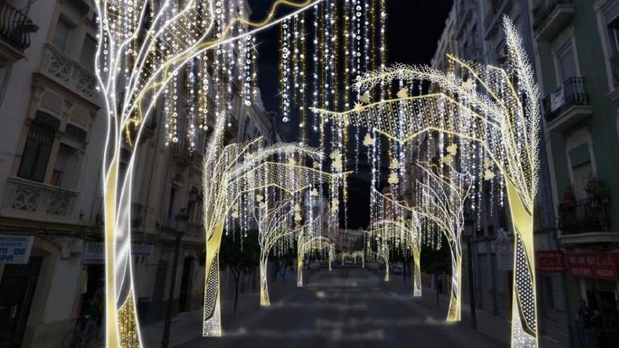 Así son las luces de Cuba-Puerto Rico para las Fallas 2019