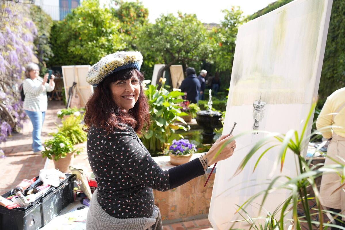 Córdoba.Concurso de pintura rápida en palacio de Viana patrocinado por Kutxabank