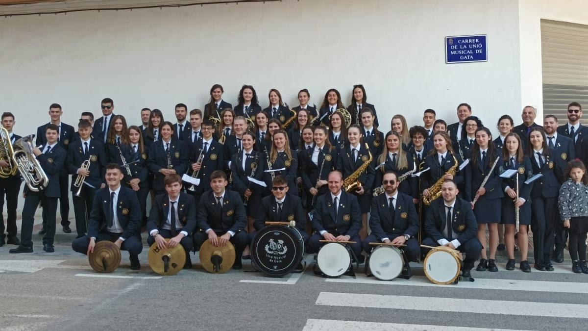 La banda de música de la Unió Musical de Gata de Gorgos