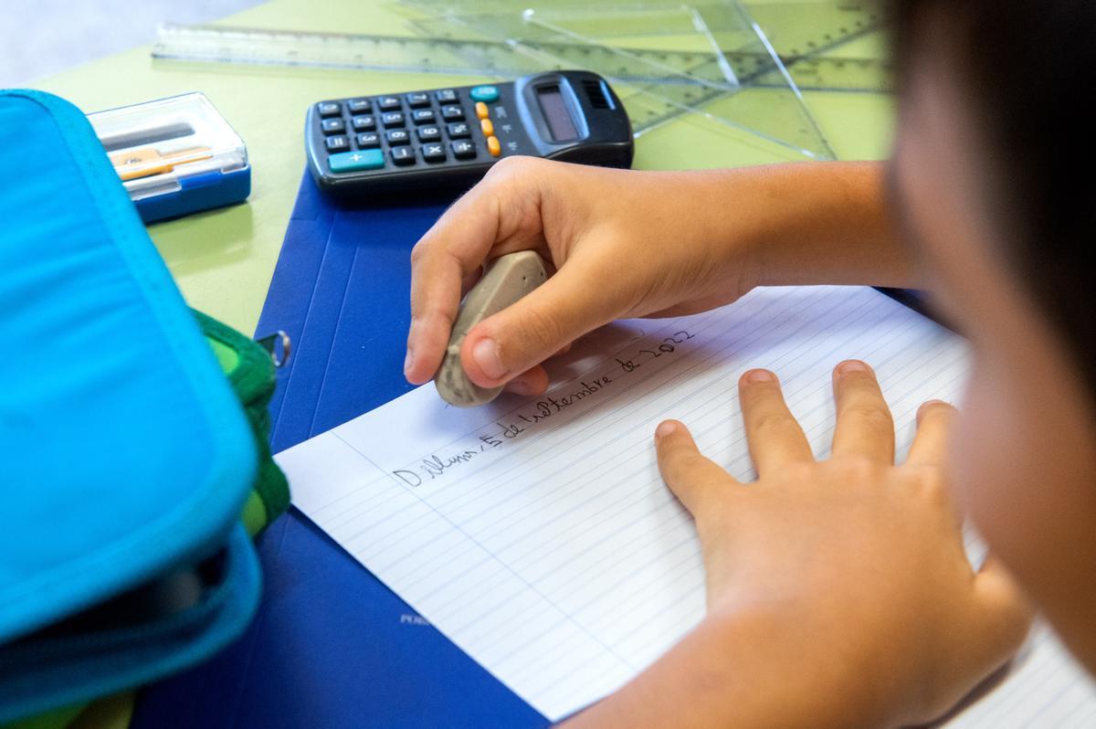 Primer día de colegio en la escuela Joan XXIII de Lleida