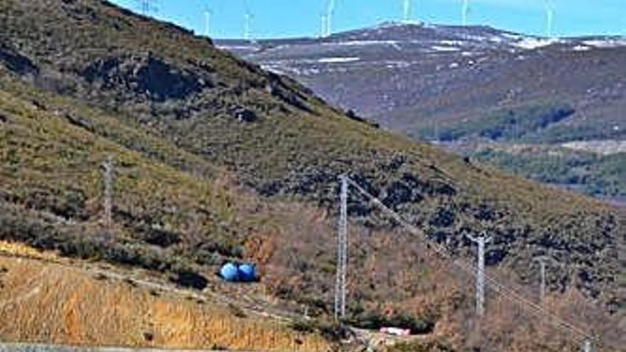 Obras de la alta velocidad ferroviaria en Requejo.