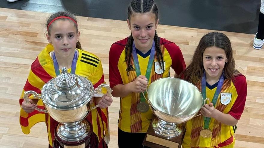 Tres jugadores del Covisa Manresa, campiones d&#039;Espanya amb la selecció de Catalunya