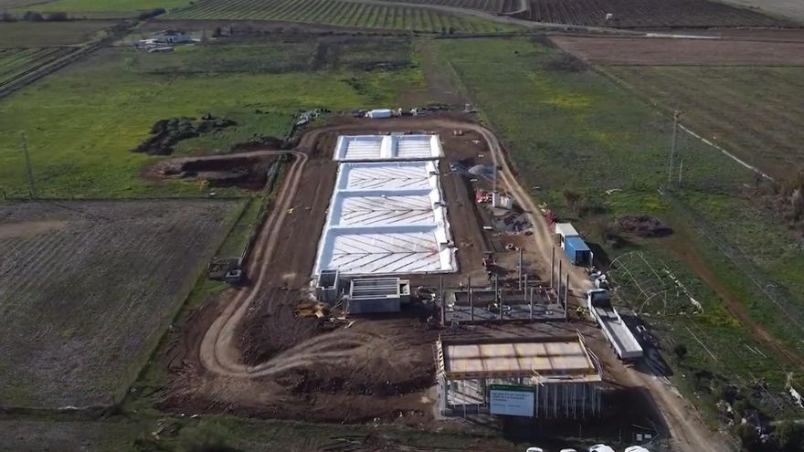Las obras de la EDAR de la Granjuela se encuentran a más de la mitad de su ejecución