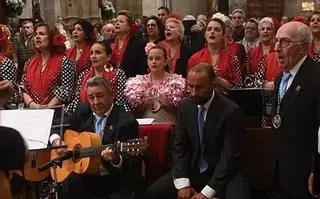 Misa cantada a la Virgen de la Montaña de Cáceres por el Coro Rociero