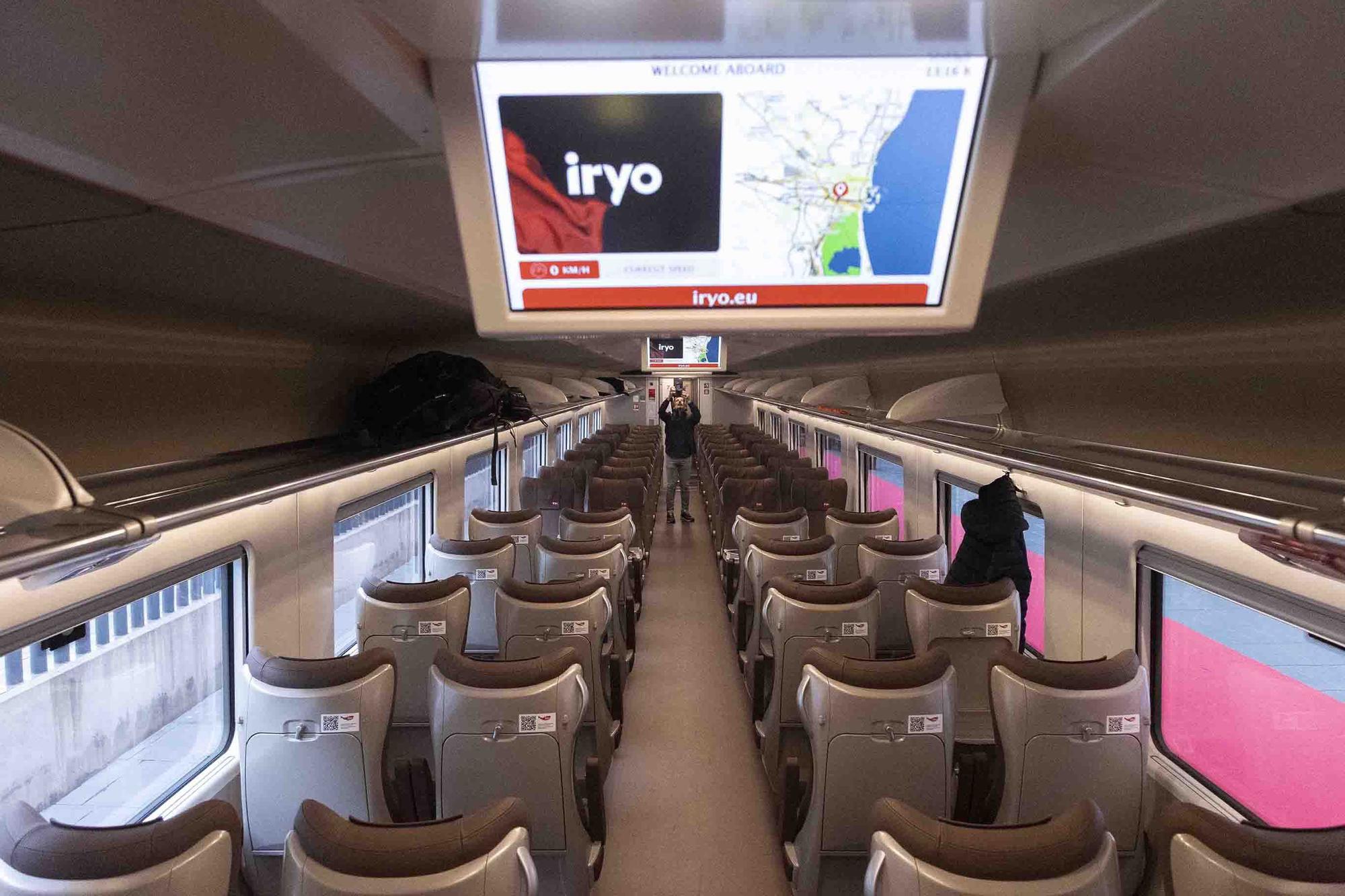 Iryo llega puntual en el viaje inaugural Madrid-València que comenzará a operar el 16 de diciembre