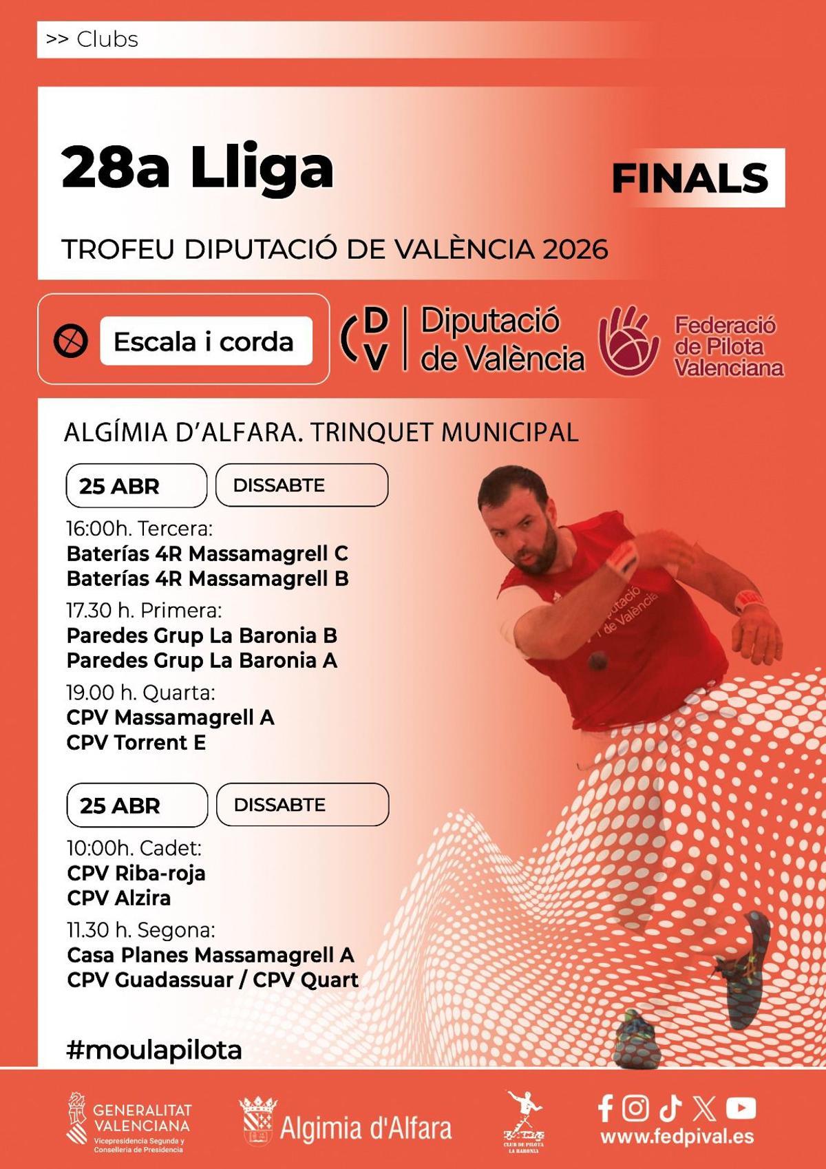 Calendario de partidas