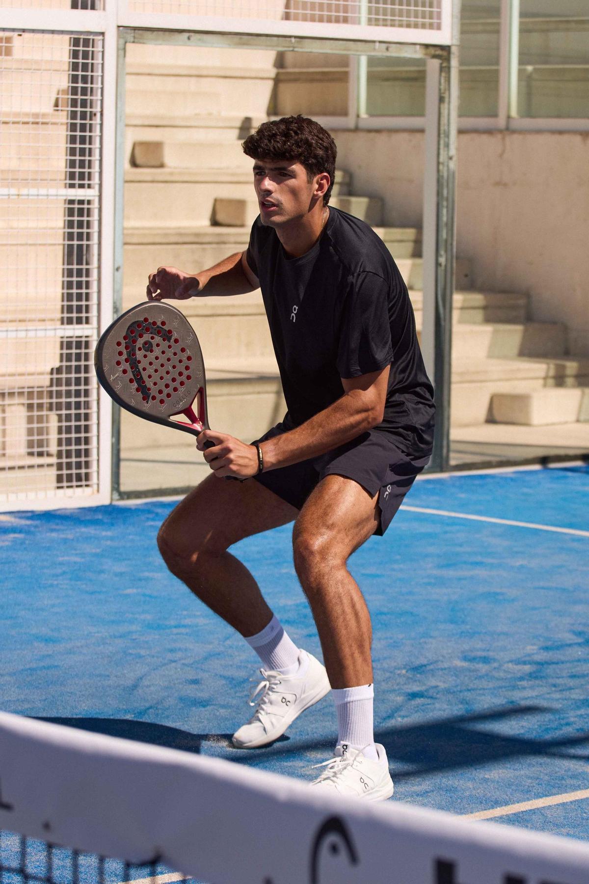 Coello con su nueva pala