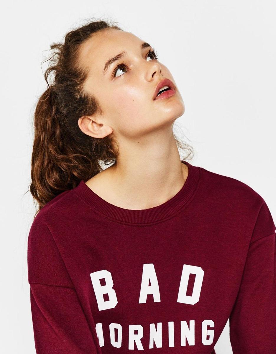 Sudadera 'Bad Morning' de Bershka (Precio: 9,99 euros)