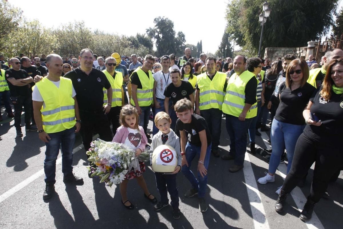 Concentración motera en Córdoba contra los guardarraíles sin protección