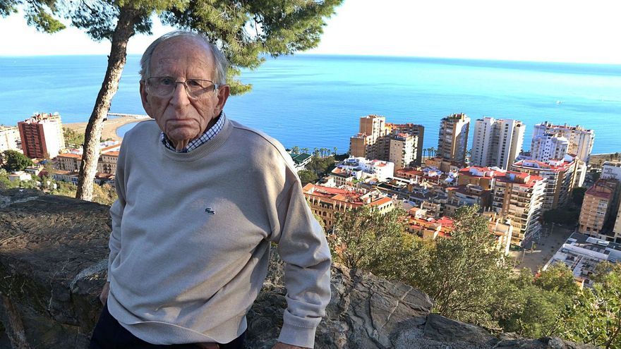 El arquitecto Eduardo Claudín, en Gibralfaro.