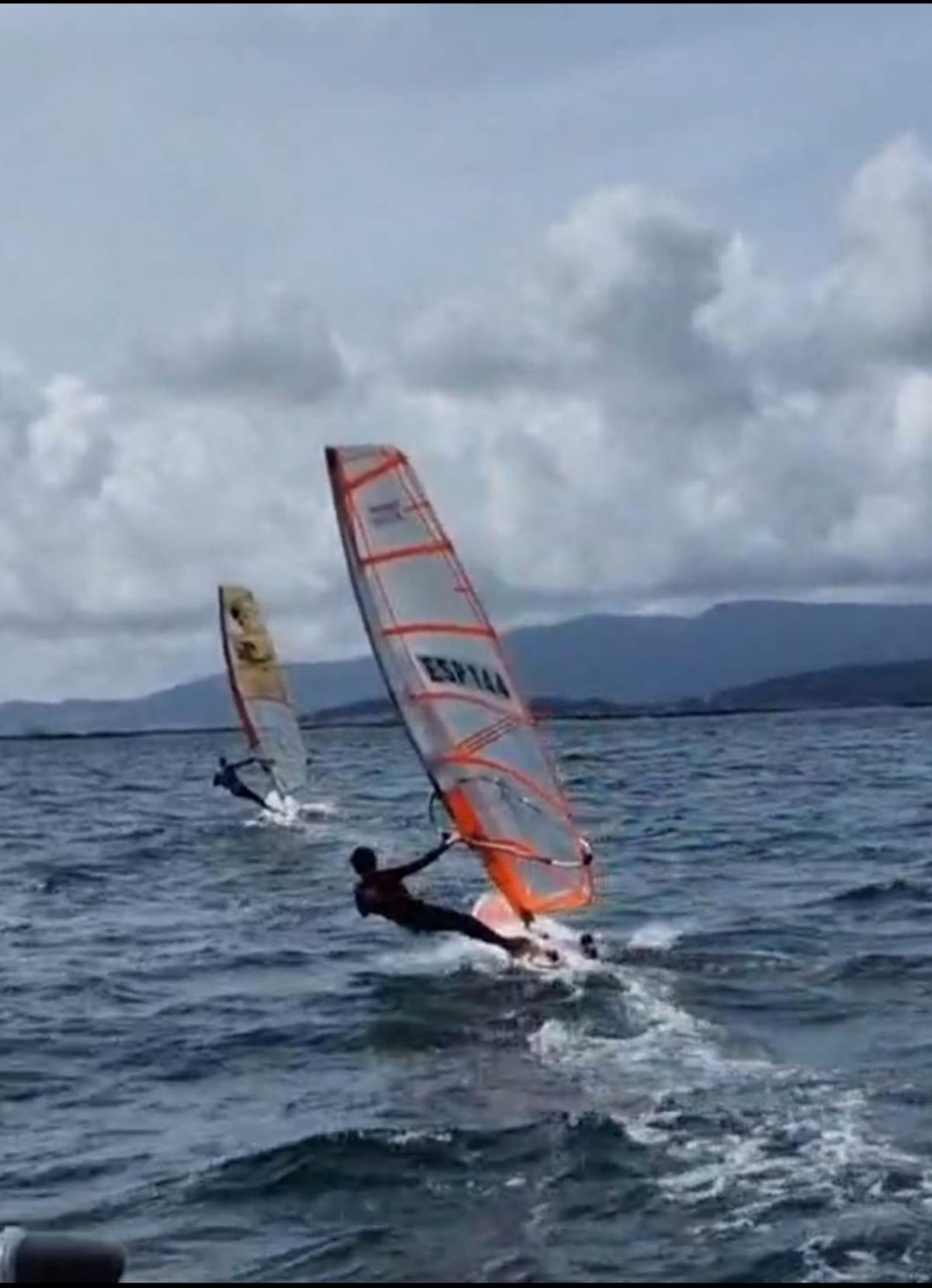 Regatistas del Real Club Náutico Rodeira.