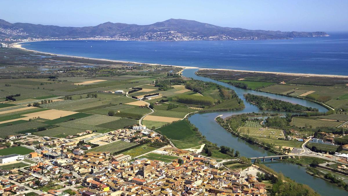 Desembocadura del riu Fluvià a Sant Pere Pescador.