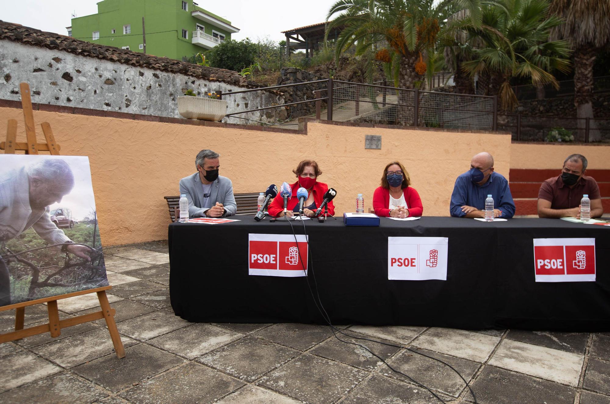 Rueda de prensa del PSOE en San Juan de la Rambla