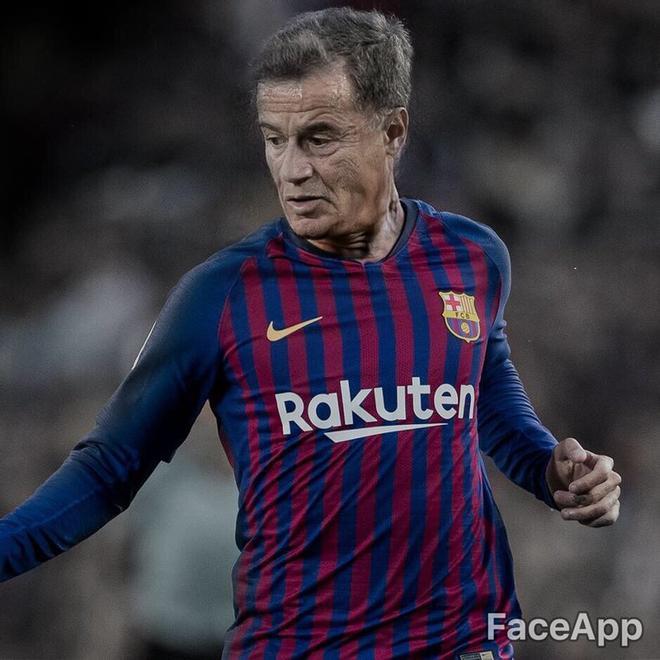 Así serán los jugadores del FC Barcelona de viejos, según Faceapp