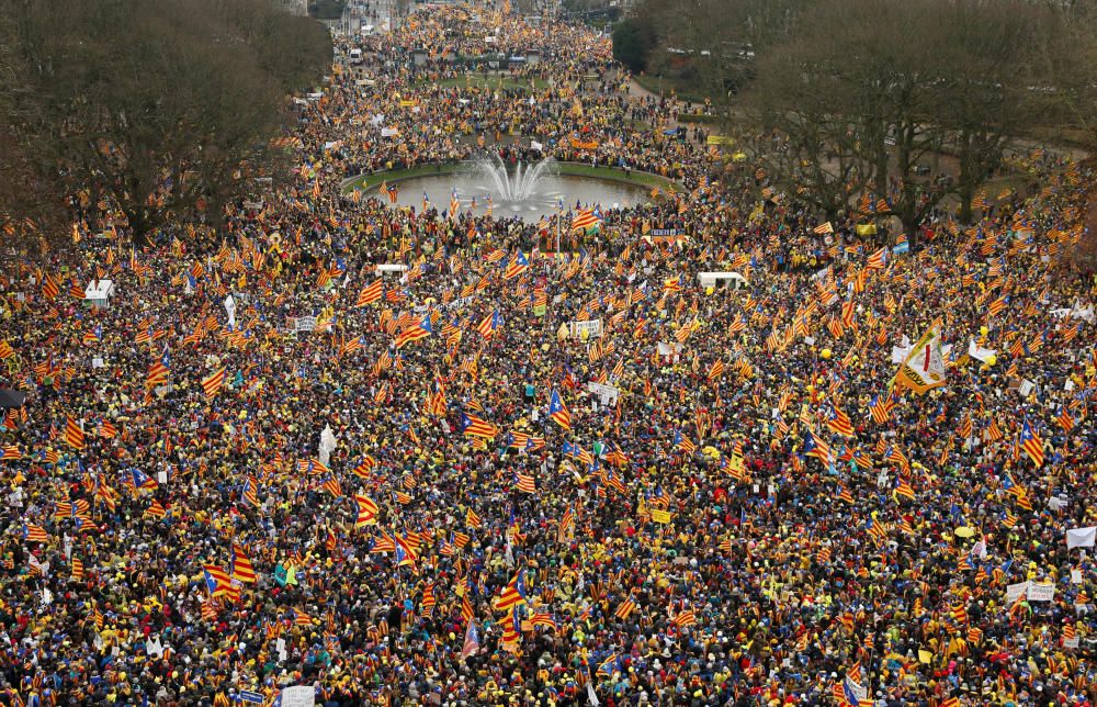 Manifestació independentista a Brussel·les