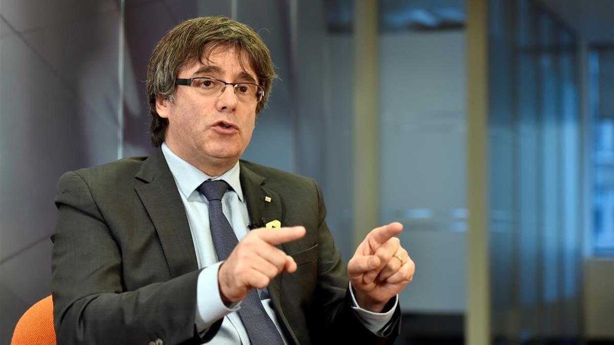 Carles Puigdemont, el pasado 23 de diciembre, en una entrevista en Bruselas.