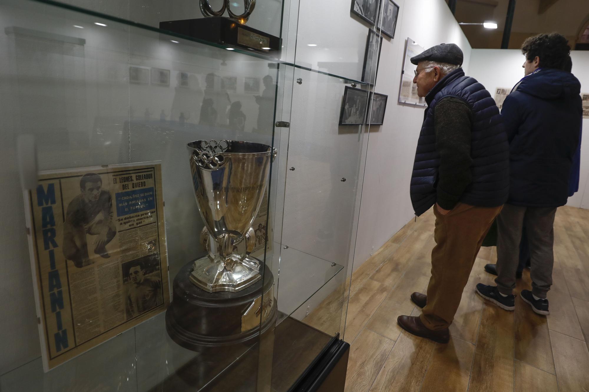 En imágenes: La Fundación Real Oviedo inaugura una exposición sobre la carrera de Marianín