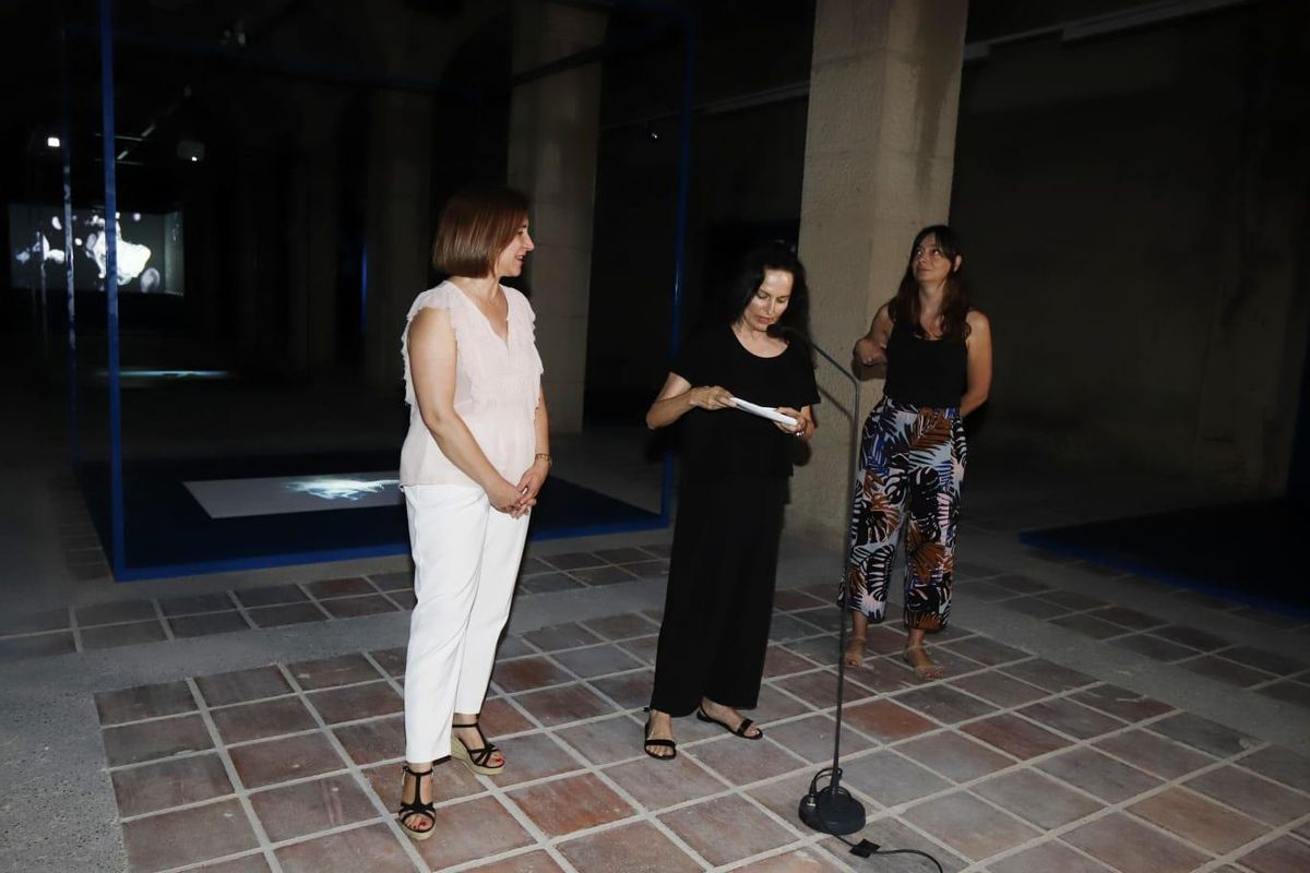 Sara Fernández, Isabel Muñoz y Ana García, en la presentación este lunes.
