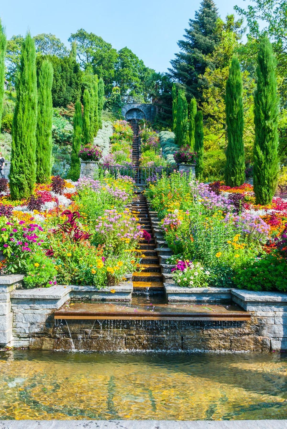 Fuente en la Isla de Mainau, Alemania
