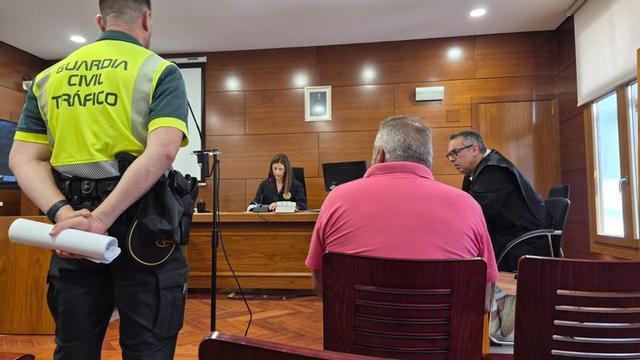 Un guardia civil de Tráfico testifica en el juicio celebrado en lo Penal del Tribunal de Instancia de Zamora.