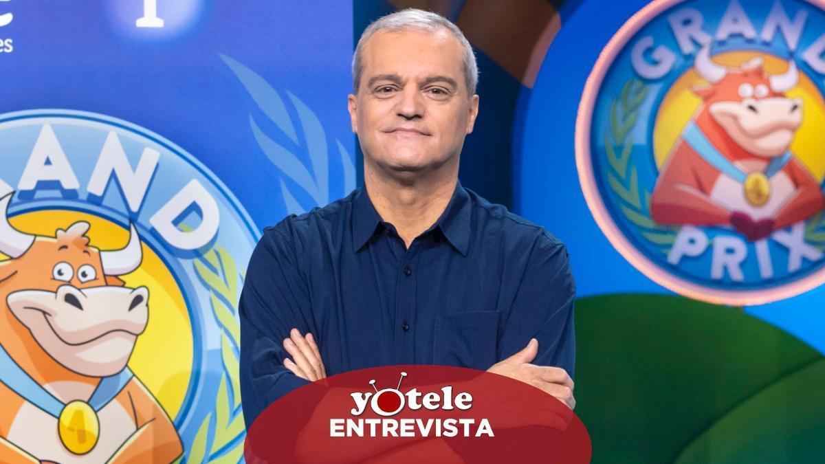 Ramón García en el plató del 'Grand Prix'