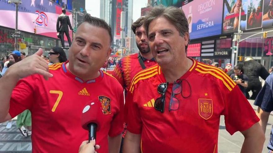 La afición española toma las calles de Nueva York