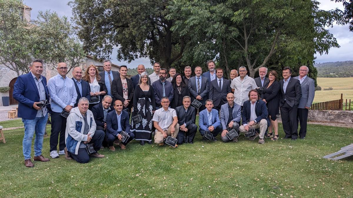 Els enginyers reconeguts ahir pels seus 25 anys de professió