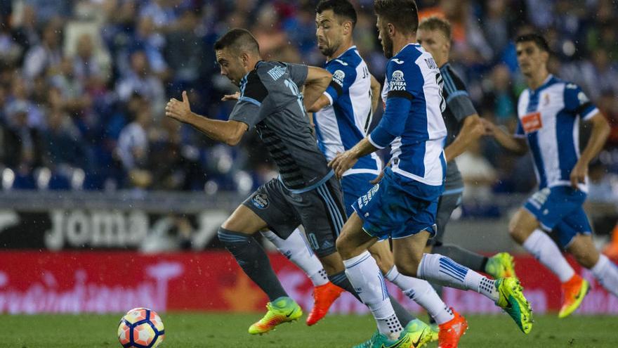 Partido entre el Espanyol y el Celta de la pasada temporada. //  LOF