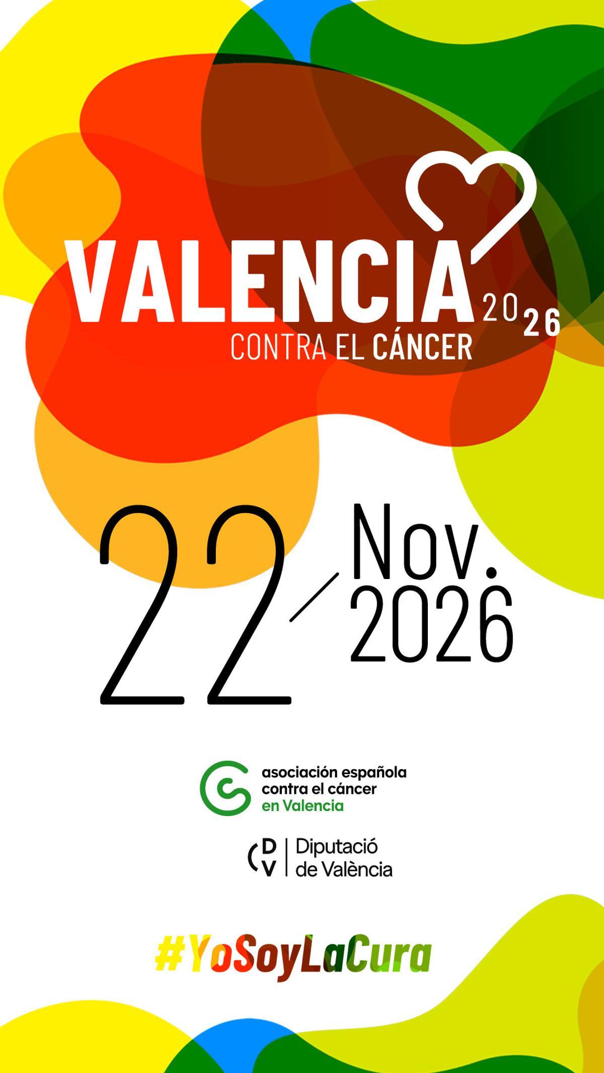 Cartel de ‘Valencia contra el Cáncer’