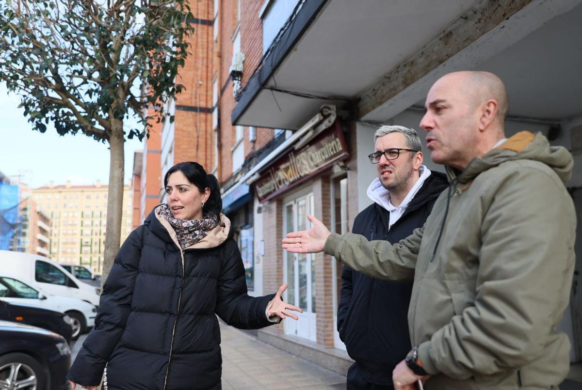 Arancha Fernández, Jorge González y José Antonio González.