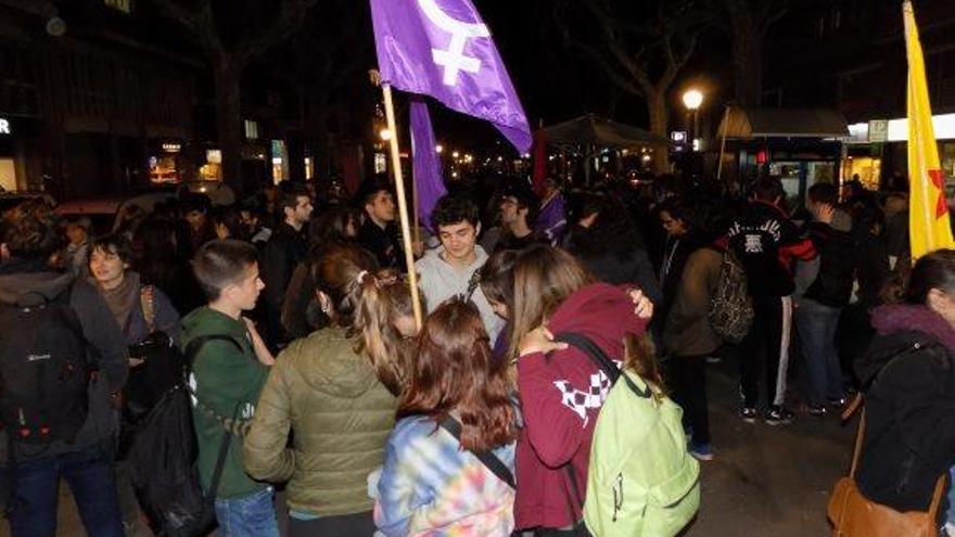 La concentració dels manifestants es va fer a la Ben Plantada