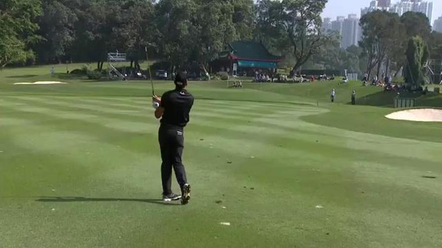 Así fue el espectacular eagle de Rafa Cabrera Bello en el torneo de Hong Kong