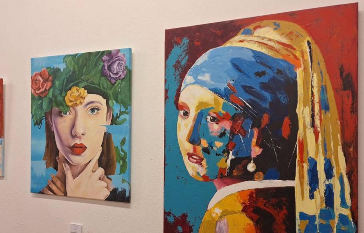 ‘La joven de la perla’ y otro retrato de mujer.