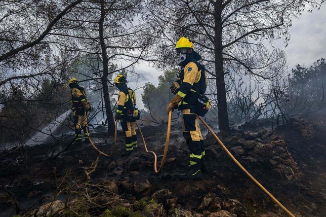 Imágenes del incendio en Formentera