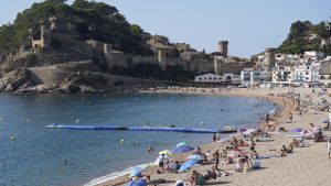 El castillo de Tossa de Mar desde el que cayó la mujer.