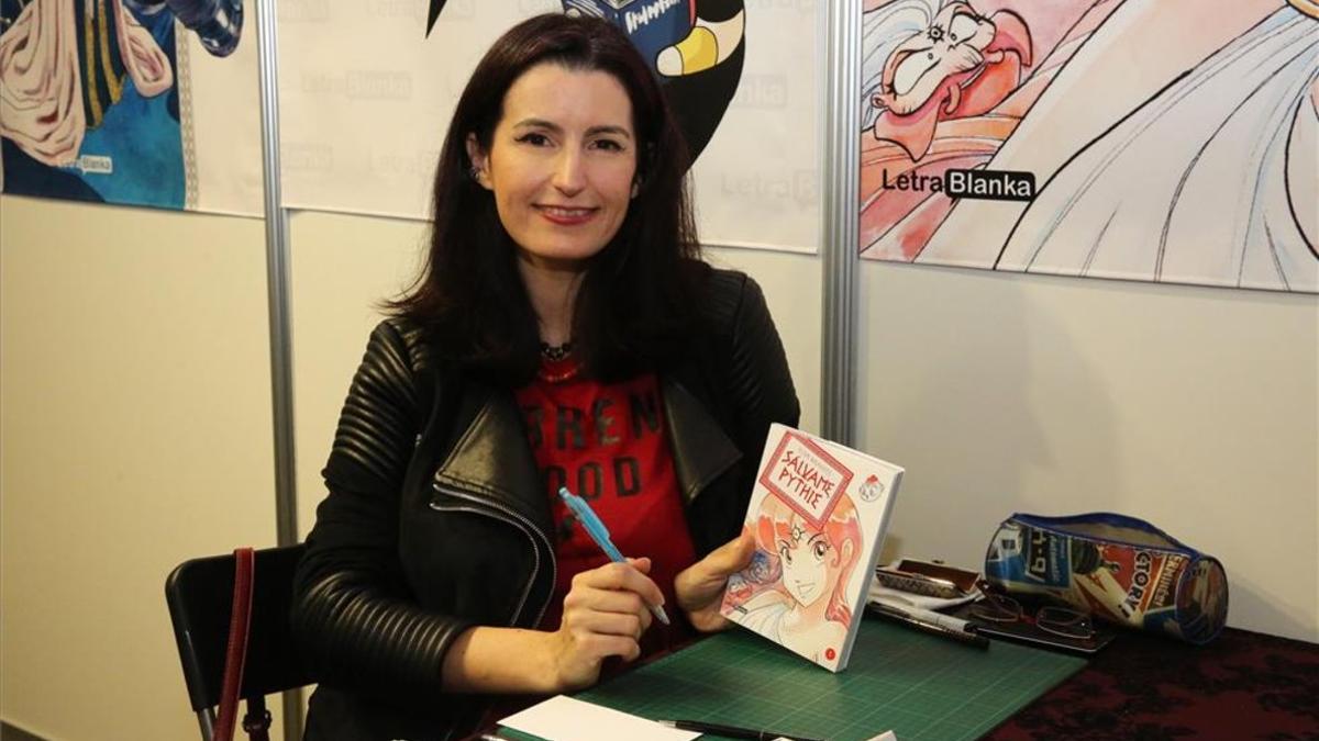 La dibujante de manga Elsa Brants, en el Salón del Manga de Barcelona.