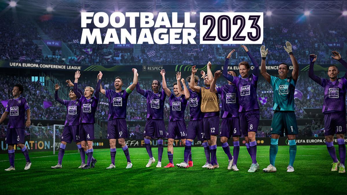 Creatividad utilizada para el lanzamiento del Football Manager 2023.