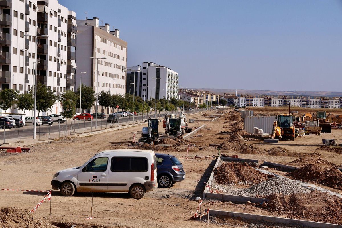 Huerta de Santa Isabel Oeste, obra en construcción, nuevo barrio