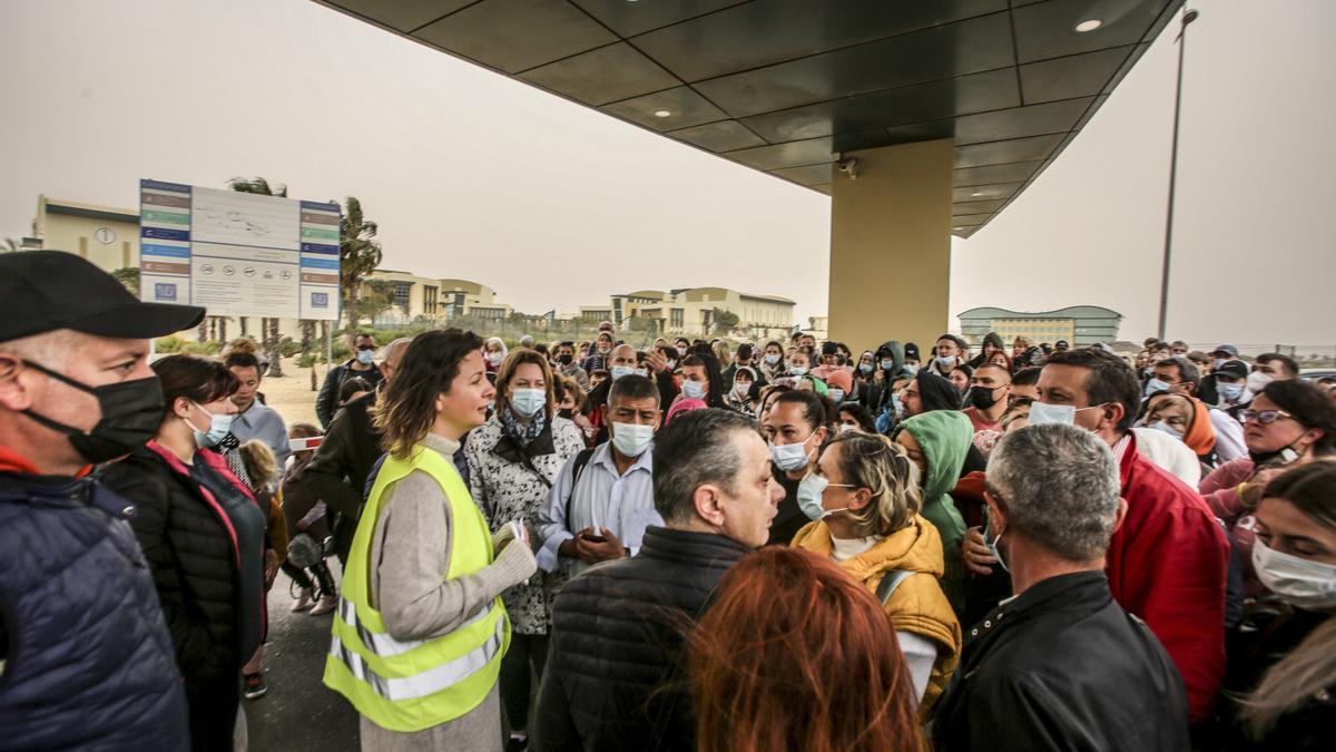 Refugiados ucranianos en Alicante este martes