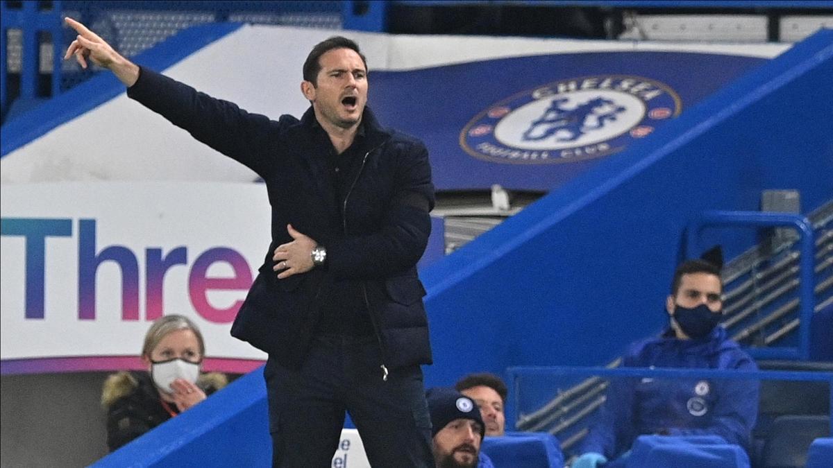 Frank Lampard, en su anterior etapa como entrenador del Chelsea.